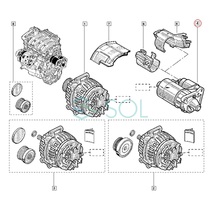 コア返却不要 リビルト品 スターターモーター ルノー カングー KCO/1_ KCOP KCOS KCOL グランセニック JMO/1_ 7711135849 出荷締切18時_画像5