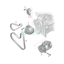 VW パサート(3G2 3G5 CB2 CB5) ポロ5(6R1 6C1) ポロ6(AW1 BZ1 AE1) シャラン(7N1 7N2) ベルトテンショナー INA製 04E145299N 04E145299L_画像3