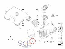 BMW E82 E87 E88 E90 E91 E92 E84 X1 エアフィルター(エアーエレメント) 118i 120i 320i 18i 13717532754 出荷締切18時_画像2