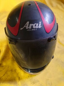 200-43 ☆Arai HELMET アライフルフェイスヘルメット　アストロ　Astro-v4 SNELL 85 SFL ダメージあり　傷あり　ジャンク扱い現状品