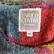 【美品】ENRICO COVERI★エンリココベリ 子ども服セットアップ 100cm 上下 ノーカラージャケット スカートスーツ 女の子 キッズ カラフル_画像3