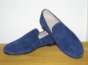  new goods * made in Japan * high class suede real leather made. slip-on shoes shoes * navy *25.5.