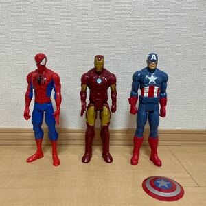 当時物 フィギュア スパイダーマン　アイアンマン　キャプテンアメリカ