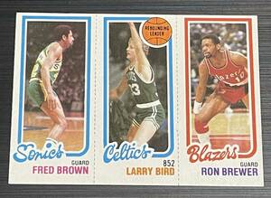1980-81 Topps Larry Bird / F.Brown / R.Brewer