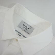 【1円】未使用 国内正規 YAECA WRITE ヤエカ 43151 BUTTON SHIRT ボタンシャツ コットン×ラミー 定価25300円 WHITE ホワイト 白 L_画像4