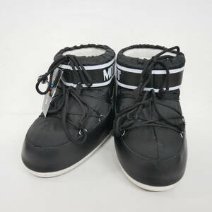 【1円】良好 MOON BOOT ムーンブーツ ICON LOW BLACK NYLON BOOTS アイコン スノーブーツ 14093400001 BLACK ブラック 黒 42 US9 27