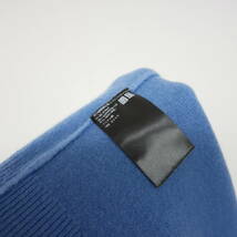 【1円】良好 国内正規 UNIQLO ユニクロ カシミヤセーター ニット カシミヤ100% ブルー XL_画像5