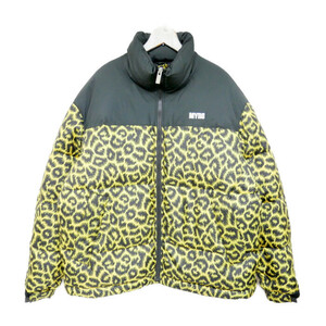 【1円】未使用 国内正規 MYne MIHARA YASUHIRO ミハラヤスヒロ 21AW Leopard Down レオパードダウンジャケット ファイヤーレオパード M