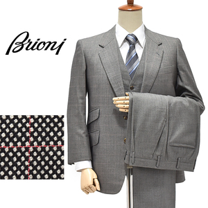 MATSUZAKAYAオーダー品 80s ブリオーニ【Brioni】バーズアイ生地 2B 最高級3ピーススーツ Mサイズ相当