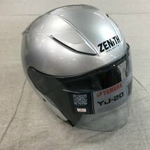 未使用 ヤマハ(Yamaha)バイクヘルメット ジェット YJ-20 ZENITH プラチナシルバー XL (頭囲 60cm~61cm) 90791-2346X_画像2