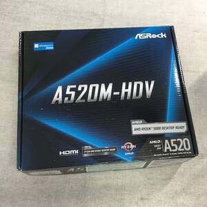 現状品 ASRock AMD Ryzen 3000/4000シリーズ(Soket AM4)対応 A520チップセット搭載 Micro ATX マザーボード A520M-HDV