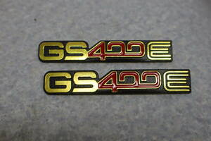 SUZUKI 部品処分 GS400E サイドカバーエンブレム 検 GS400 Gs550 GS750 GT250 GT380 GT550 GT750 GS1000