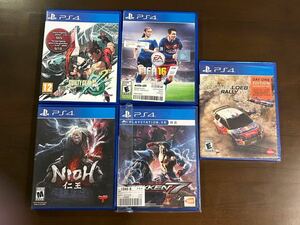 ソニープレイステーション4 PS4 鉄拳7 仁王 Guilty Gear XRD Rev2 Sebastienloeb Rally Evo 新品 FIFA16 1円スタート