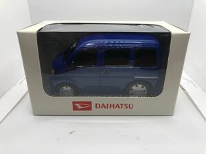 ダイハツ ハイゼット カーゴ バン　プルバックカー DAIHATSU HIJET CARGO カラーサンプル ブルー　同封可能