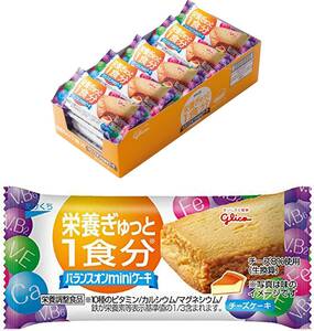 江崎グリコ バランスオンminiケーキ チーズケーキ 20個 栄養補助食品 ケーキバー