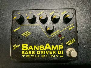 TECH21 SANSAMP BASS DRIVER DI V2 サンズアンプ　ベース　プリアンプ　初期型