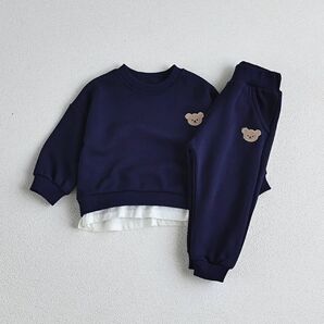 くまちゃんセットアップ NAVY / 80size 