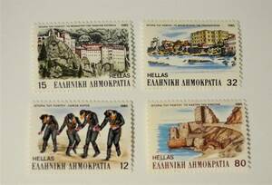 ギリシャ切手　ポントスの歴史　４種未使用　1985年