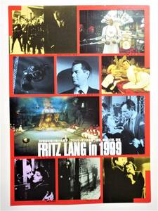映画チラシ「フリッツ・ラング　in 1999」フリッツ・ラング特集　暗黒街の弾痕、マンハント、ビッグ・ヒートほか