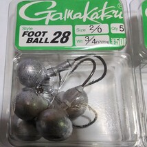 ■新品■がまかつ■フットボール28■2/0、21g■5パックセット■2_画像2