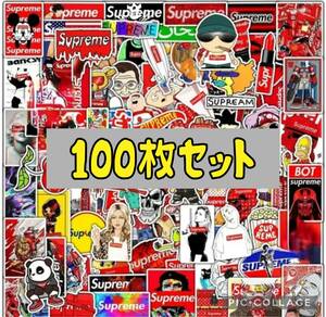 【１００枚】シュプリーム★シール★ステッカー★防水タイプ★すべて別柄★supreme★ロゴ★キャラクター