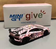 1円 スタート 香港 限定品 TSM MINIGT MINI GT give 1/64 ランボルギーニ アヴェンタドール SVJ ベビー ピンク 2022_画像4