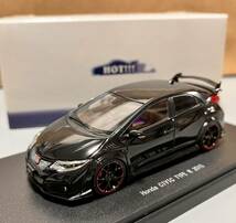 エブロ 1/43 Honda CIVIC TYPE R 2015 ホンダ シビック タイプR '15 ブラックパール_画像1