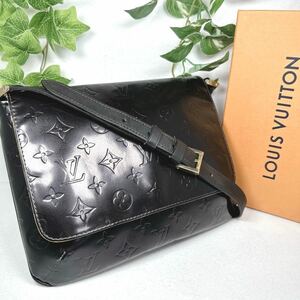 1円 LOUIS VUITTON ルイヴィトン ヴェルニ ハンドバッグ トンプソン ショルダーバッグ シリアルナンバー CA0060 ブラック