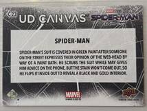 2023 Upper Deck Spider-Man No Way Home Marvel UD Canvas vector Spider-Man Red /199_画像2