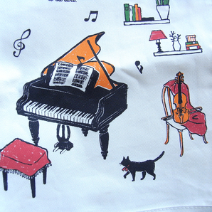 ［bag21］Piano Line. 手書き風イラストが可愛いレッスンバッグの画像4