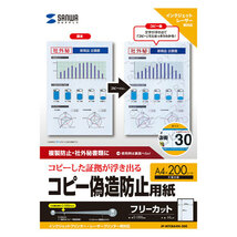 【5個セット】 サンワサプライ マルチタイプコピー偽造防止用紙(A4) 200枚 JP-MTCBA4N-200X5_画像5