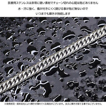 CrazyAngel ネックレスチェーン ステンレス316L 50cm 太め 幅10mm 厚み3.2mm シルバー 0037ca-997_画像5