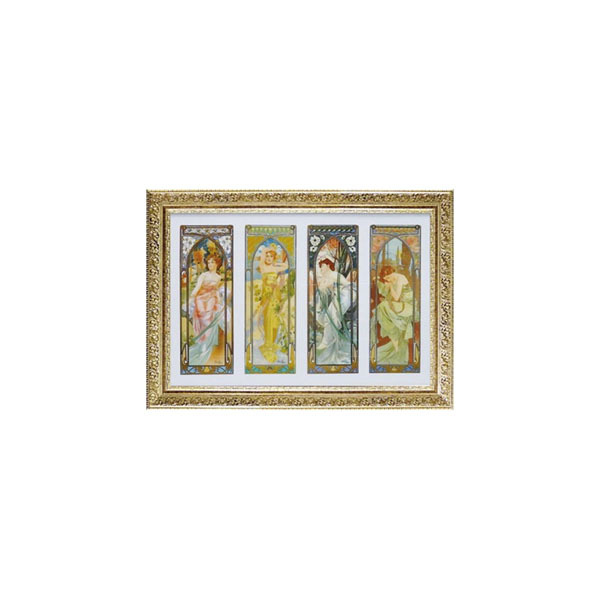 艺术画框 Alphonse Mucha 时间之流 AM-18001, 艺术品, 绘画, 其他的