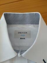 ORIHICA オリヒカ カッターシャツ サイズ：M（39-83） ボタンダウン 柄ホワイト_画像2