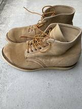 RED WING レッドウィング プレーントゥ スエード 8E 半円犬タグ_画像2