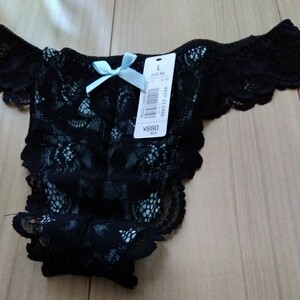 Black lace thongs Size S