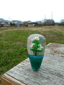 デコトラ レトロ 水中花 シフトノブ みどり　短め　旧車