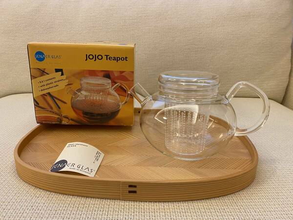 ☆即決☆【未使用】JENAER GLAS　イエナグラス ティーポット 0.6L 耐熱ガラスポット Tea Pot ドイツ製 