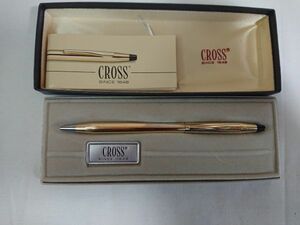 CROSS クロス 回転式 ボールペン 箱付 インク有 1/20 12KT GLODFILED 金張り MADE IN USA ls093