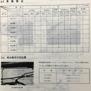 ★★★スカイライン R31 FJR31/HR31/SR31 サービスマニュアル 整備要領書 85.08★★★の画像4