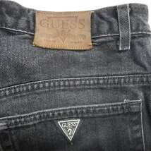 古着 USA製 ゲス GUESS ブラックデニムパンツ ジーンズ ジーパン 表記：32　gd312251n w31226_画像4