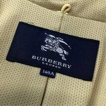 美品 Burberry LONDON バーバリー LONDON コート 中綿ポリダウン フーディ カバーオール キッズ140A ベージュ コート_画像7