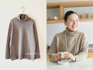 美品 2020AW MARGARET HOWELL マーガレットハウエル 定番ウールカシミヤ タートルネックニット 36,300円 カタログ掲載