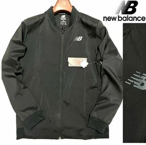 ▼新品【日本Lサイズ】黒 ニューバランス ゴルフに最適 ジャケット オールシーズンNew Balance GOLF ボンバージャケット ma-1