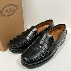 箱付 TOD'S トッズ ローファー ゴンミーニ 23.5～24cm 本革 レディース シューズ