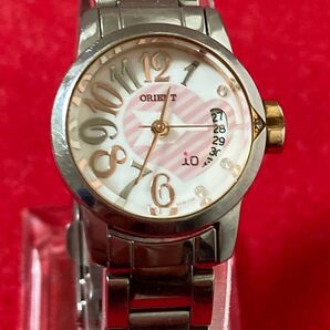 オリエント Orient イオ io レディース シルバー クォーツ 時計 稼働
