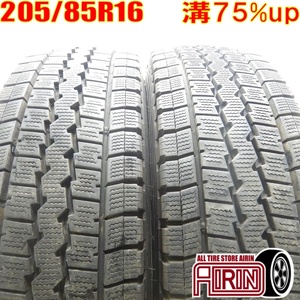 中古タイヤ 205/85R16 117/115L DUNLOP WINTER MAXX LT03M スタッドレスタイヤ 2本セット エルフ 中古 16インチ