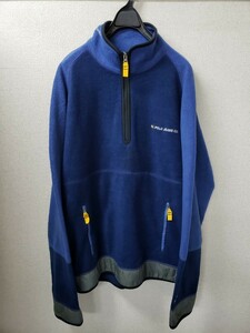 90s POLO JEANS CO.　ポロジーンズ　プルオーバーフリース　古着 ハーフ ジップ