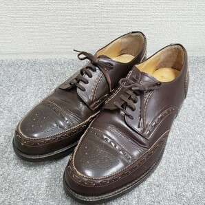 90s Men's Bige メンズビギ レザーシューズ　size8 ブラウン ウイングチップ