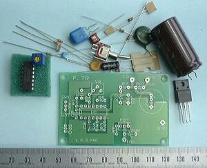 電気柵用電撃発生装置の基板及び電子部品(12Vバッテリタイプ)